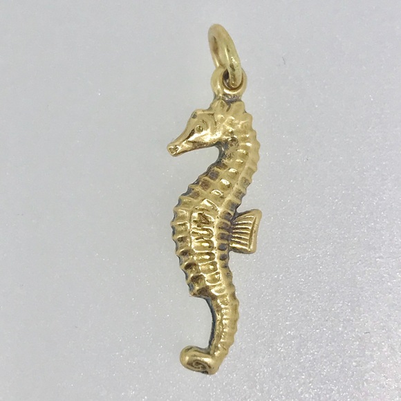 Jewelry - NWT, handmade14kt yellow gold sea horse charm